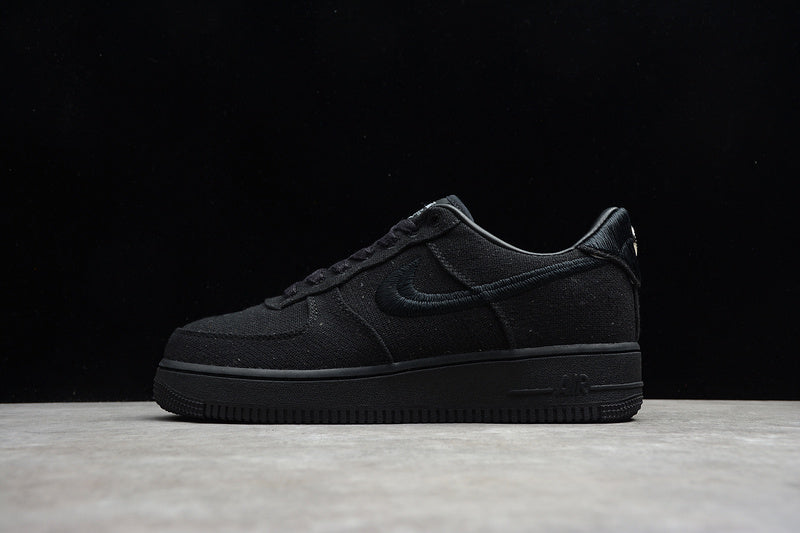 Stussy x NK Air Force 1 Triple Black
