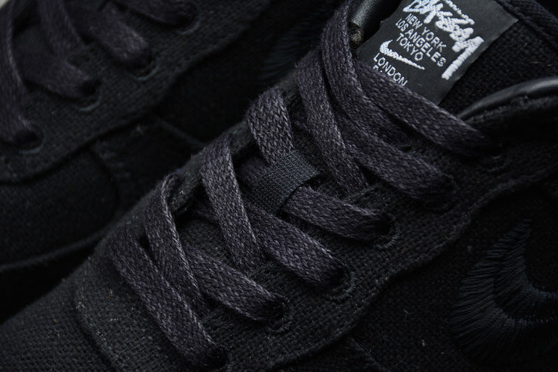Stussy x NK Air Force 1 Triple Black