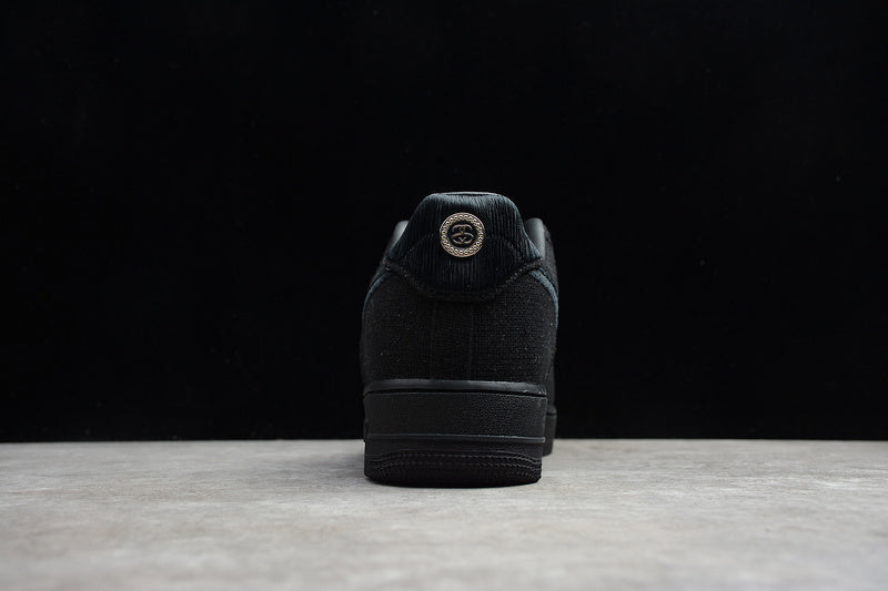 Stussy x NK Air Force 1 Triple Black