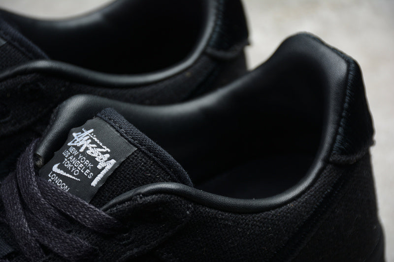 Stussy x NK Air Force 1 Triple Black
