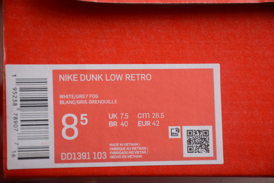 NK Dunk Low Grey Fog - MOLINS COMPANY