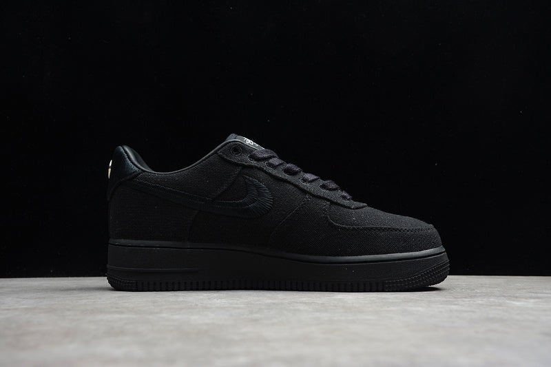 Stussy x NK Air Force 1 Triple Black
