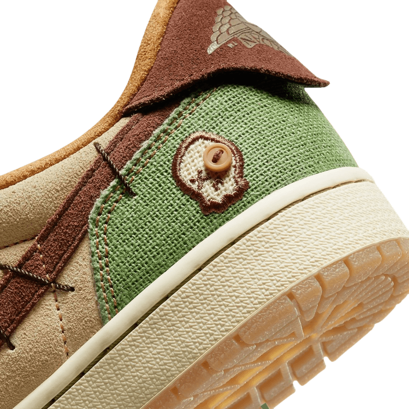 Air Jordan 1 Low Voodoo Flax and Oil Green - MOLINS COMPANY
