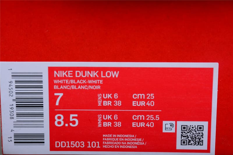 NK Dunk SB Low Retro White Black - MOLINS COMPANY
