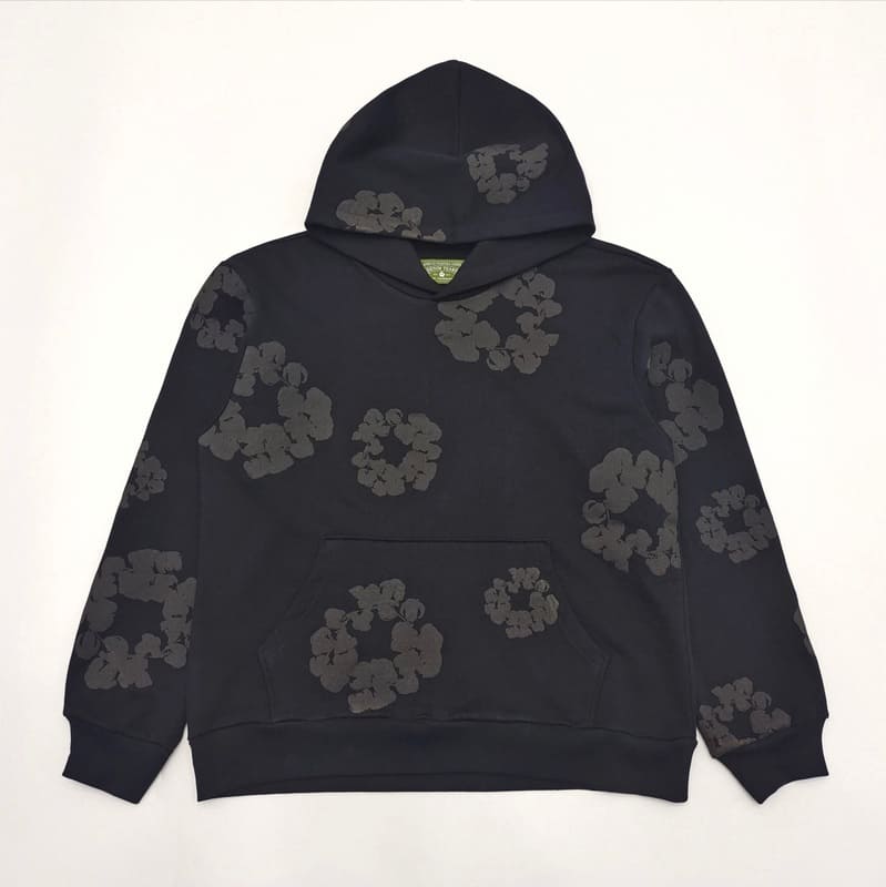 Moletom DN T Cotton Wreath Black Monochrome