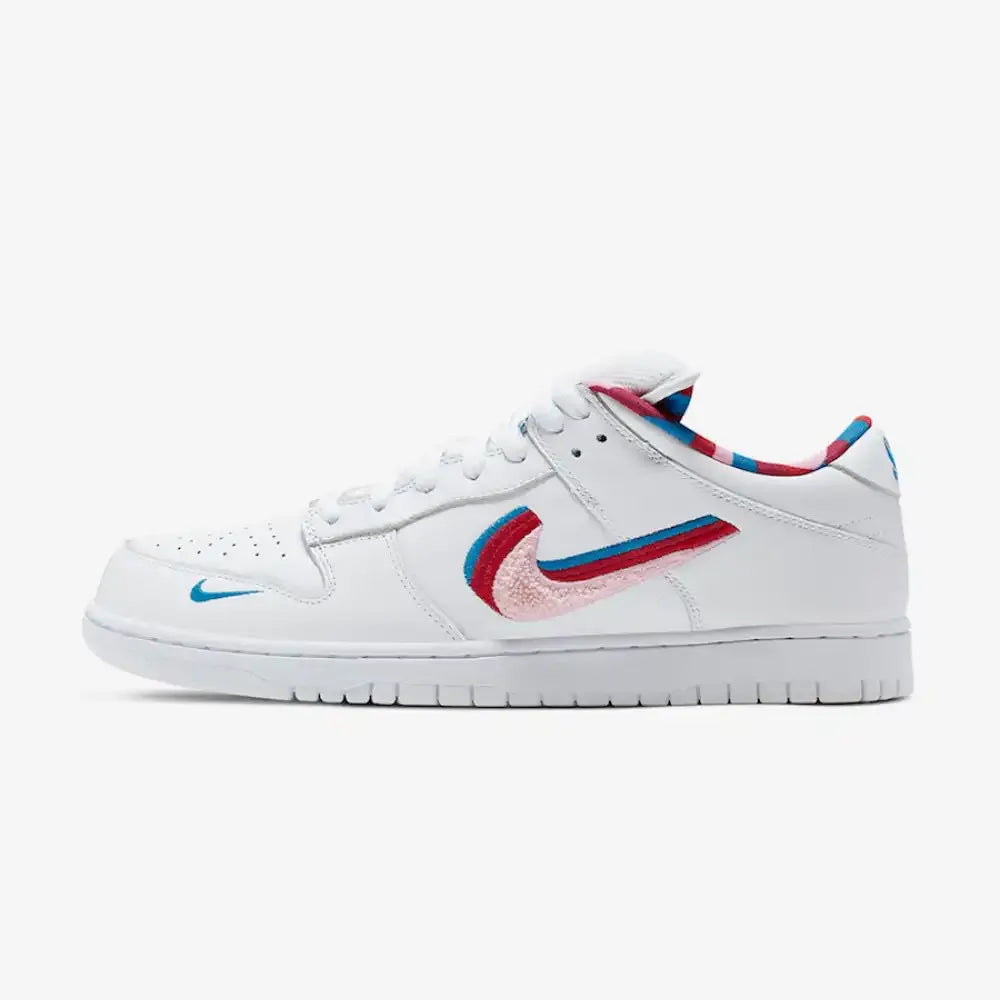 NK SB Dunk Low Parra White - MOLINS COMPANY