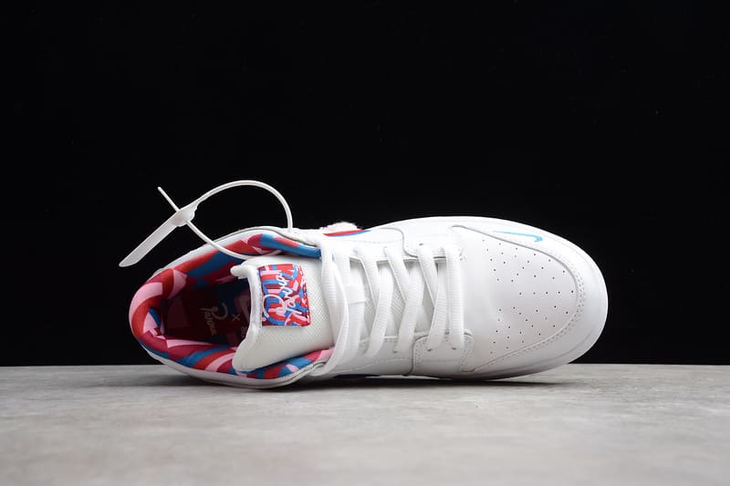 NK SB Dunk Low Parra White - MOLINS COMPANY