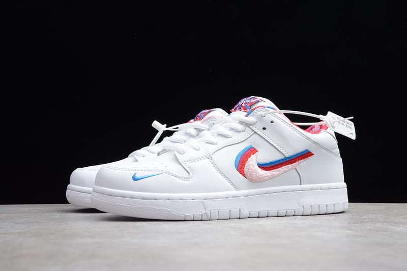 NK SB Dunk Low Parra White - MOLINS COMPANY