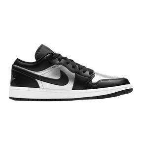 Air Jordan 1 Low Black Metallic Silver - MOLINS COMPANY