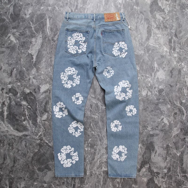 Calça DN T x Levi's Cotton Wreath Jean Ligh Wash