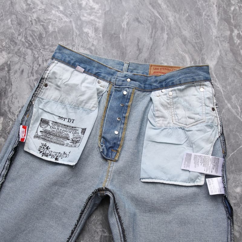 Calça DN T x Levi's Cotton Wreath Jean Ligh Wash