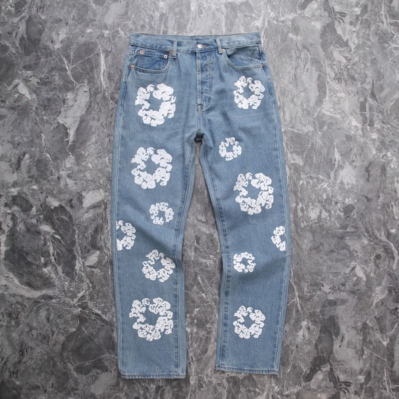 Calça DN T x Levi's Cotton Wreath Jean Ligh Wash