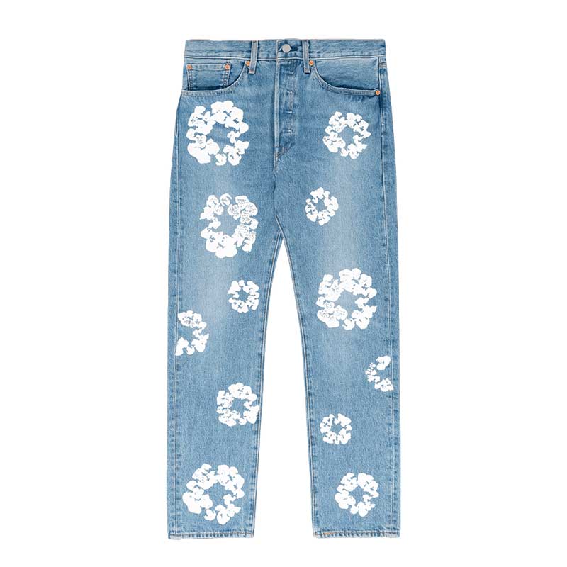 Calça DN T x Levi's Cotton Wreath Jean Ligh Wash