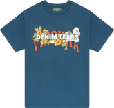 Camiseta Denim Tears "The Virginia 1619" Azul Marinho - MOLINS COMPANY