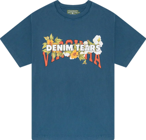Camiseta Denim Tears "The Virginia 1619" Azul Marinho - MOLINS COMPANY