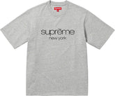 Camiseta Supreme "Classic Logo S S Top" Cinza