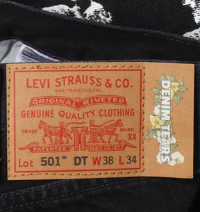 Calça DN T x Levi's Cotton Wreath Jean Black